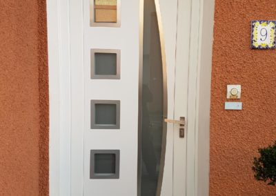 Porte contemporaine PVC
