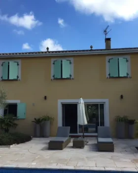 VOLETS BATTANTS PERSIENNE VERT PROVENCE RAMONVILLE