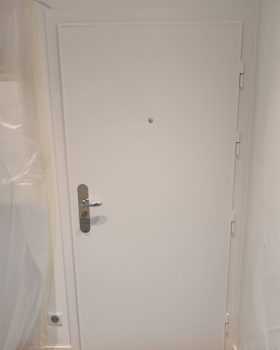 PORTE BLINDÉE VUE INTÉRIEURE